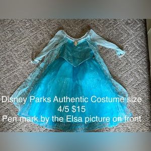 4/5 Disney Parks Authentic Elsa Costume